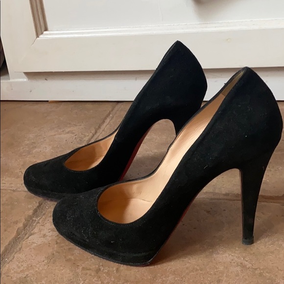 Christian Louboutin Black Suede Pumps - Picture 6 of 6